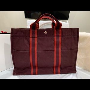 Hermès Burgundy Fourre Tout MM Bag